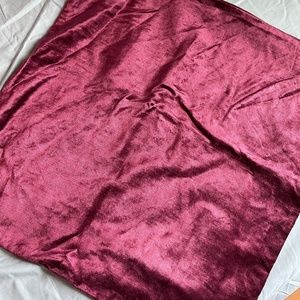 West Elm - Velvet Style Burgundy Sofa Pillow Case